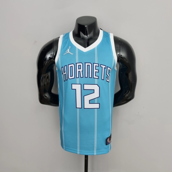 75th Anniversary Oubre jr.#12 Charlotte Hornets Blue NBA Jersey