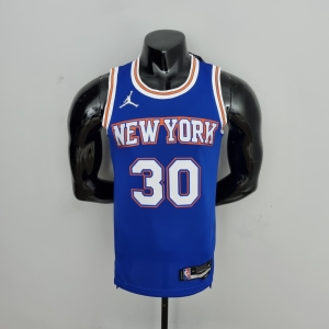 75th Anniversary Randle #30 New York Knicks Jordan Limited Blue NBA Jersey