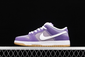 NIKE SB DUNK Low Prm secret purple color SB buckle rebound fashion casual board shoes DA9658-500