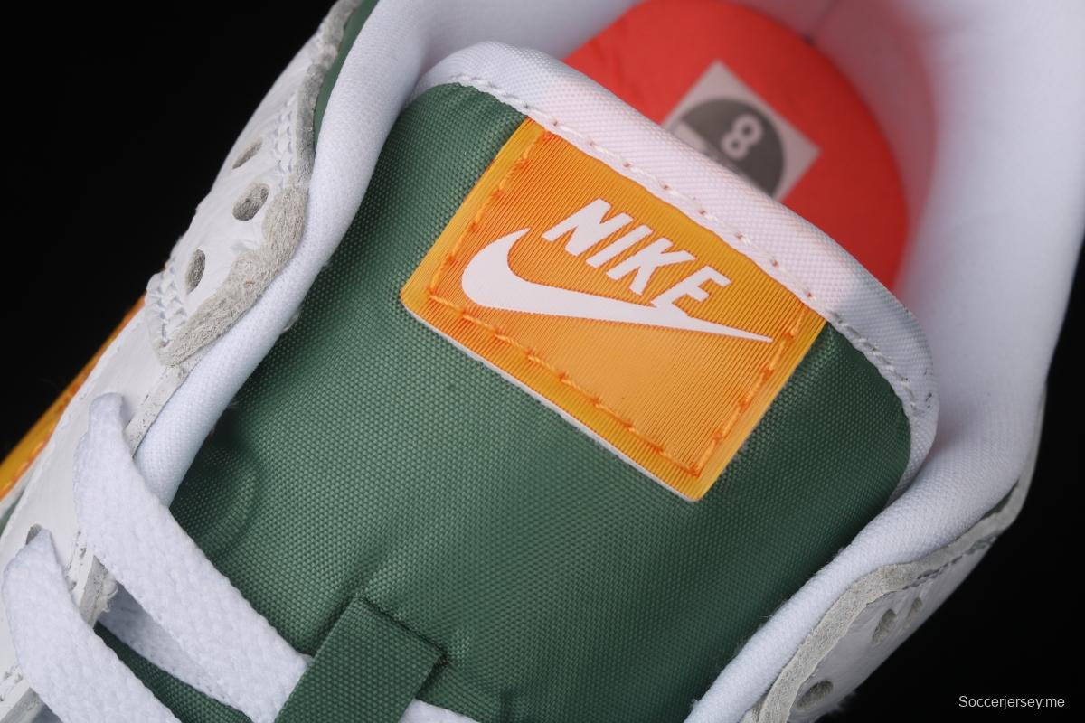 NIKE DUNK Low NY vs NY New York street basketball co-name matching white, green and orange fashion leisure board shoes DN2489-300