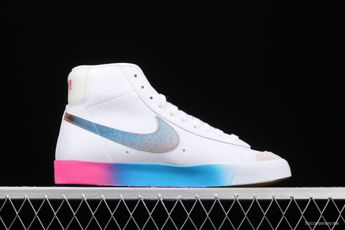 NIKE Blazer Mid'77 Vntg Suede Mix engraving classic leather face rainbow color trailblazer CZ8653-136