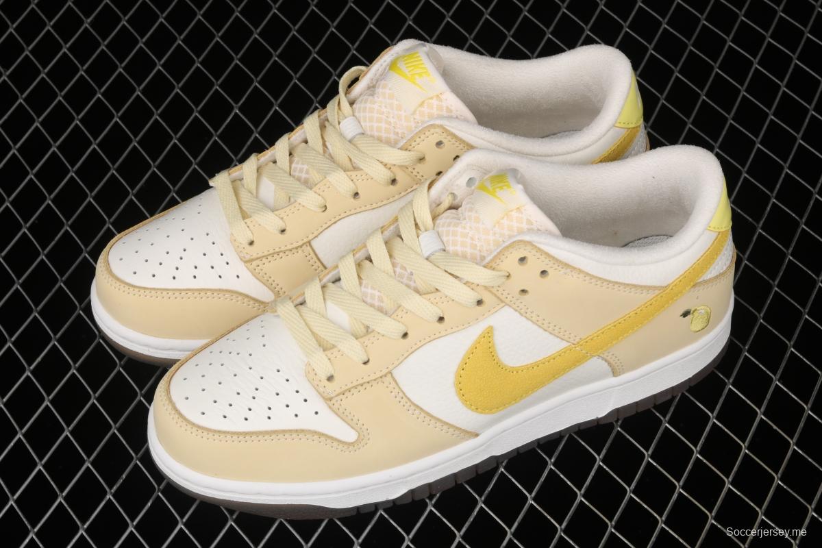 NIKE SB DUNK Low dunk series lemon yellow color matching low-side leisure sports skateboard shoes DJ6902-700