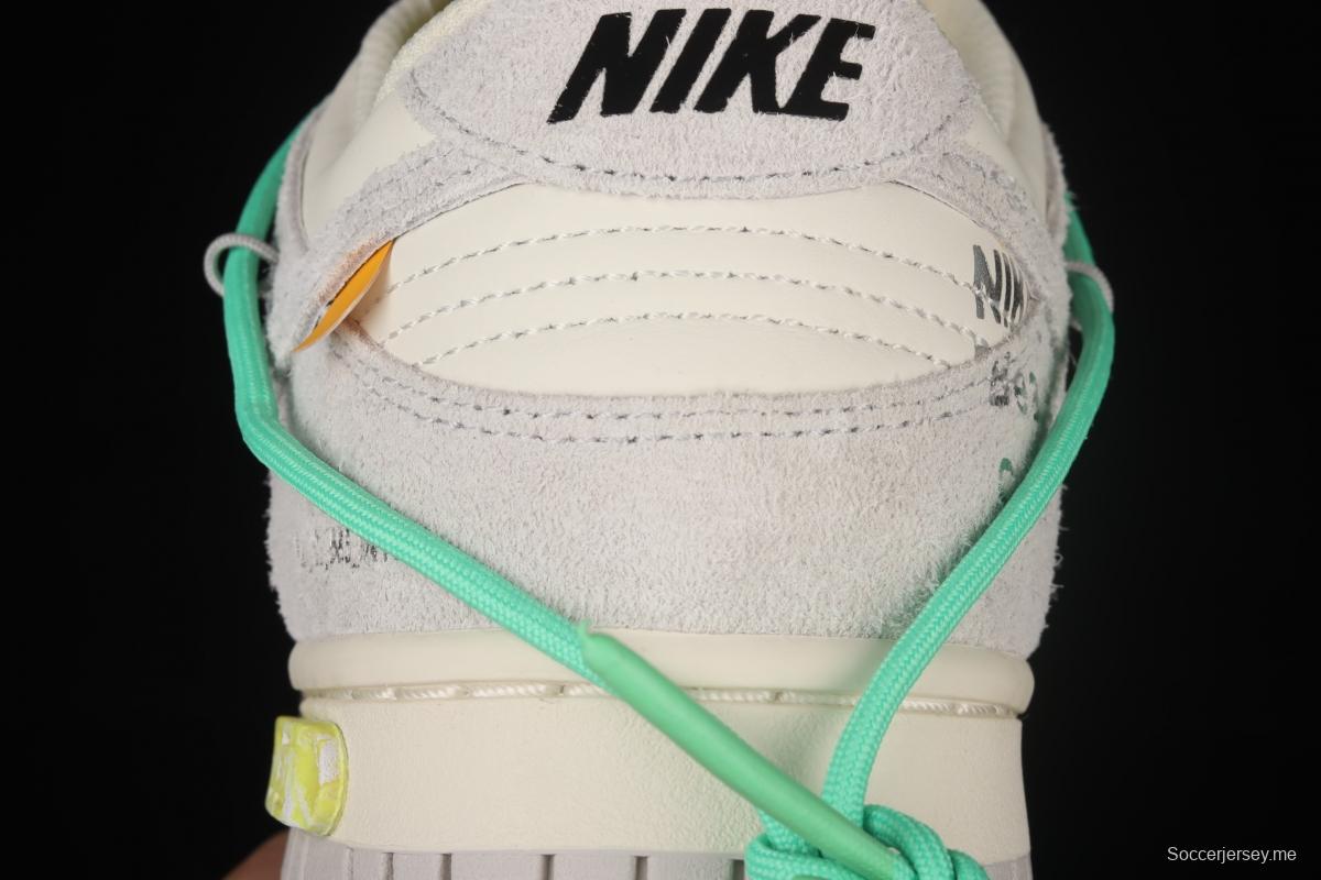 OFF-White x NIKE DUNK Low OW SB buckle rebound fashion casual board shoes DJ0950-106