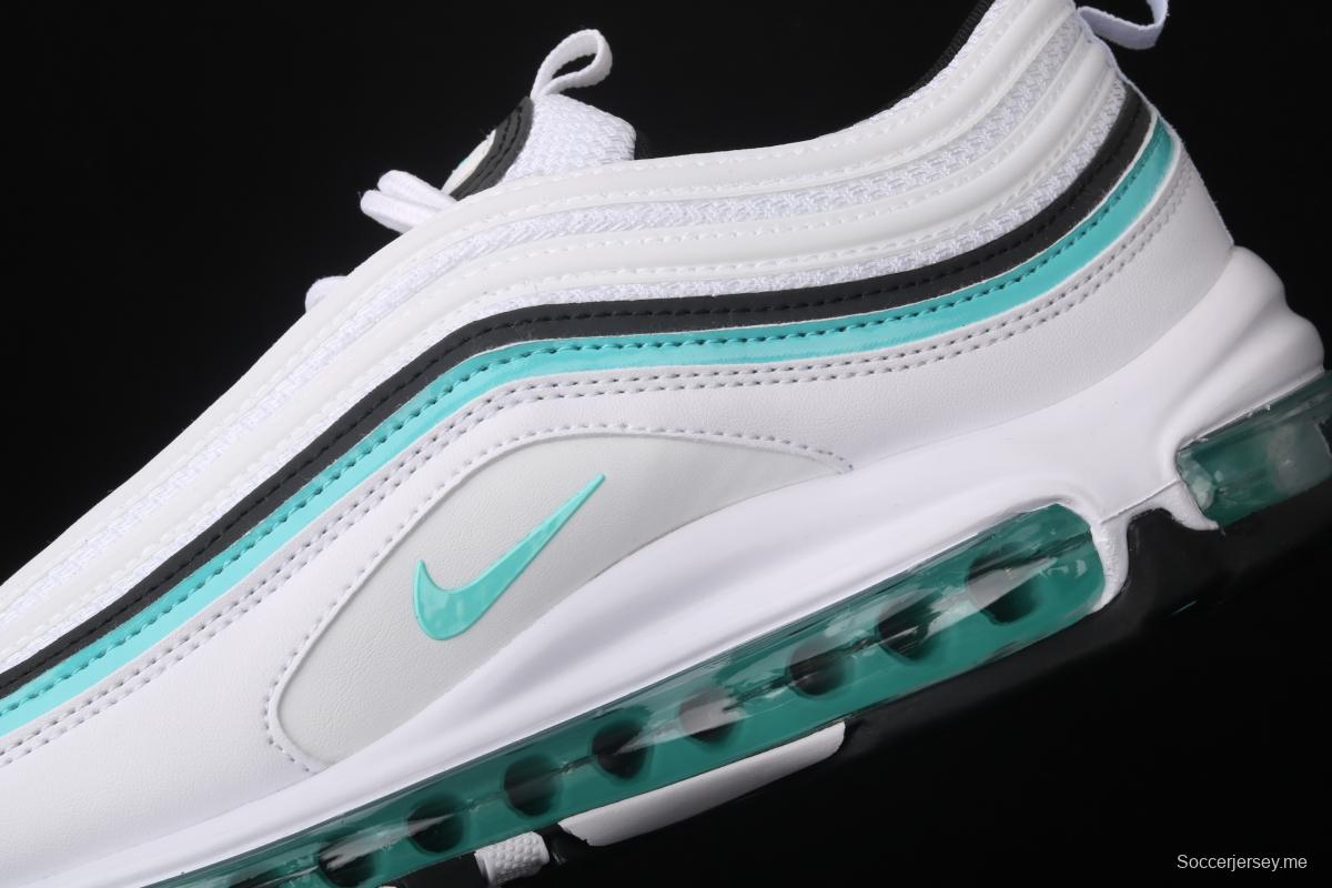 NIKE Air Max 97 White and green bullet air cushion running shoes CZ3574-130