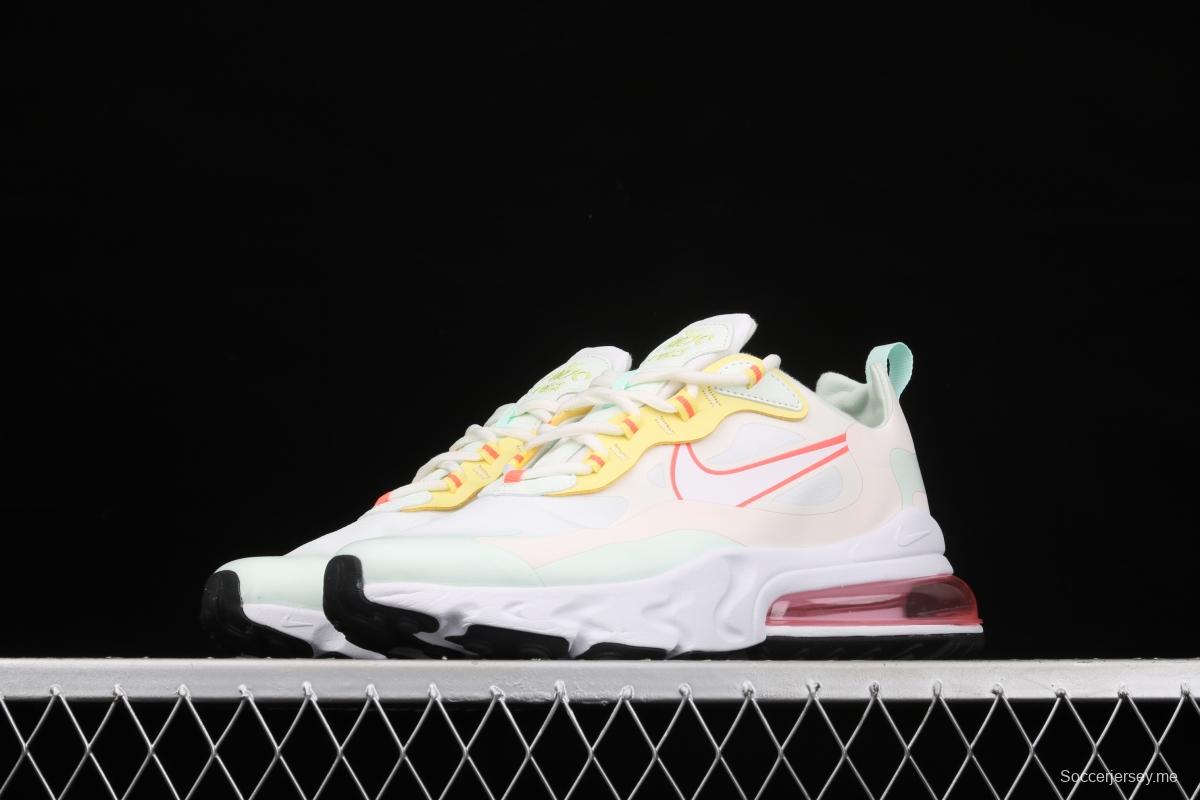 NIKE Air Max 270React new high frequency mesh hollowed-out half-palm air cushion running shoes CV8818-102