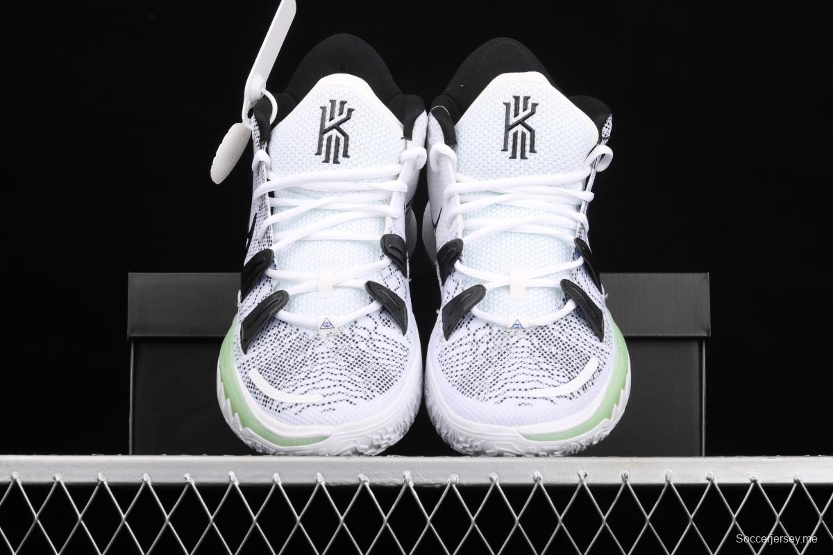 NIKE Kyrie 7 HIP-POP Owen 7th generation hip hop theme luminous white and green CQ9327-100