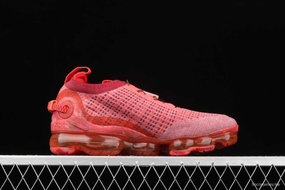 NIKE Air Vapormax 2020 Flyknit fly-woven fast lace full-palm air cushion jogging shoes CT1823-600