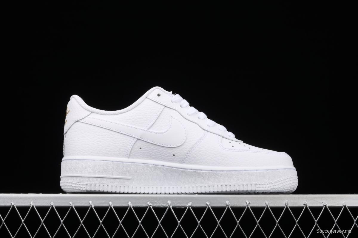 NIKE Air Force 1o07 Low cross-label small hook litchi pattern low-top casual board shoes CT1989-100