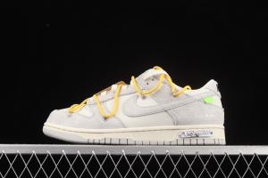 OFF-White x NIKE DUNK Low 12 of 50 OW suede SB buckle rebound fashion casual board shoes DJ0950-109