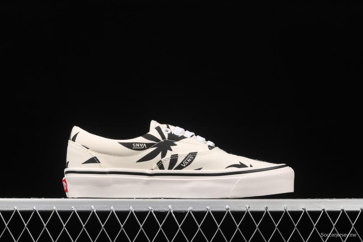 Vans Og Era Lx 2021 new high-end Korean version Baitai Maple Leaf White low-top board shoes VN0A4BVA01Z