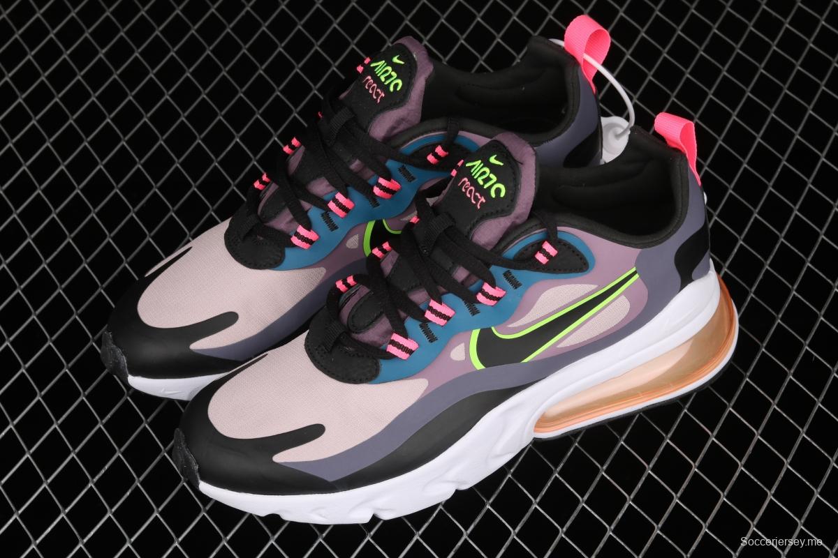 NIKE Air Max 270React new high frequency mesh hollowed-out half-palm air cushion running shoes CV8818-500