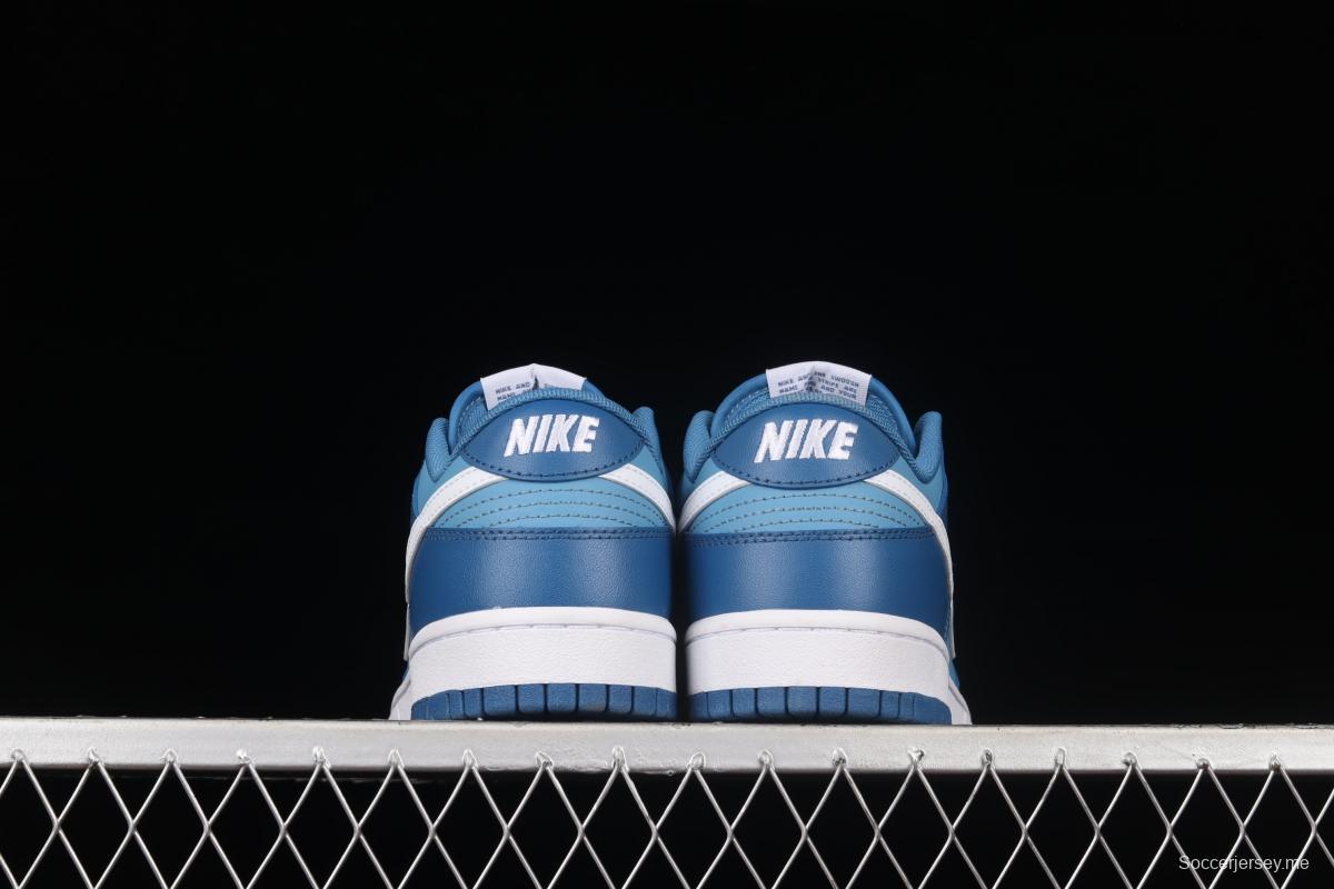 NIKE SB DUNK Low Dark Marina Blue sea blue color SB buckle rebound fashion leisure board shoes DJ6188-400