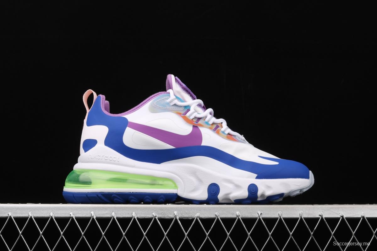 NIKE Air Max 270React new high-frequency mesh function half-palm air cushion running shoes CW0630-100