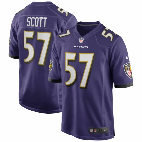 Men's Bart Scott Purple Retired Player Limited Team Jersey