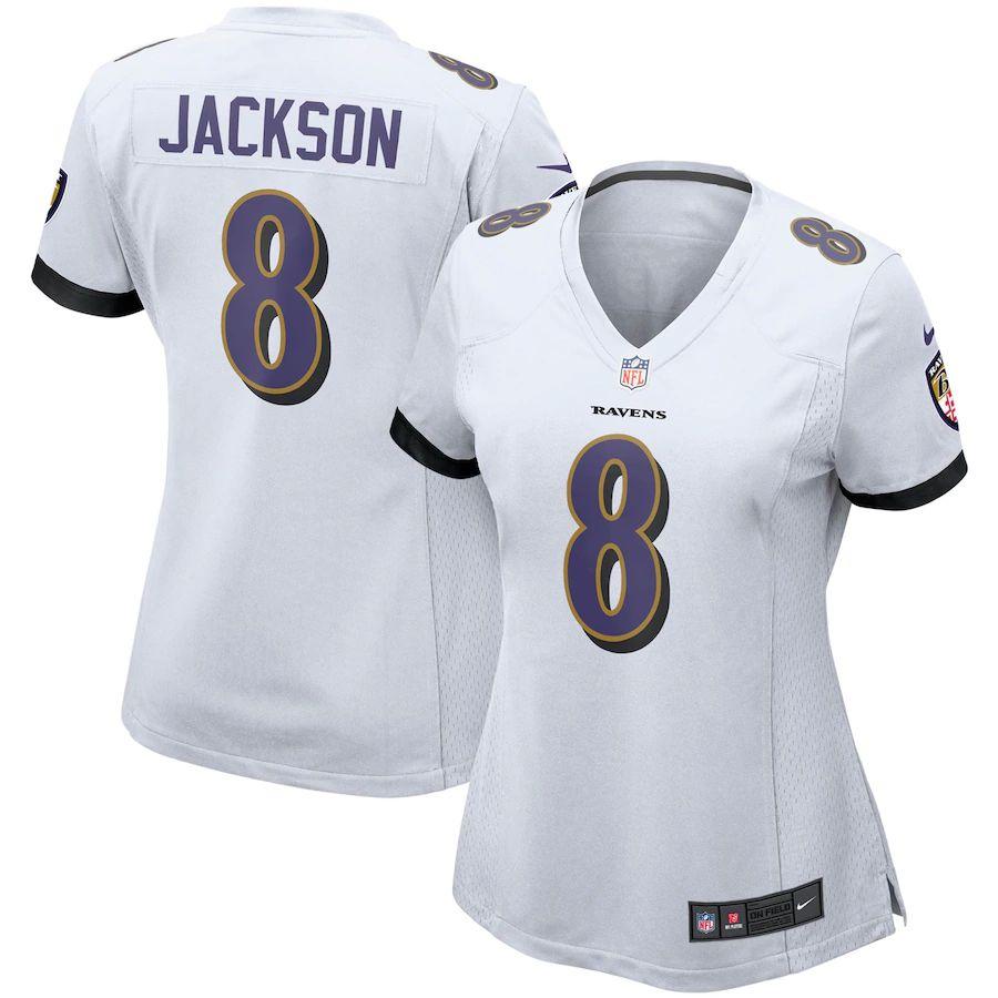 Women's Lamar Jackson White Player Limited Team Jersey