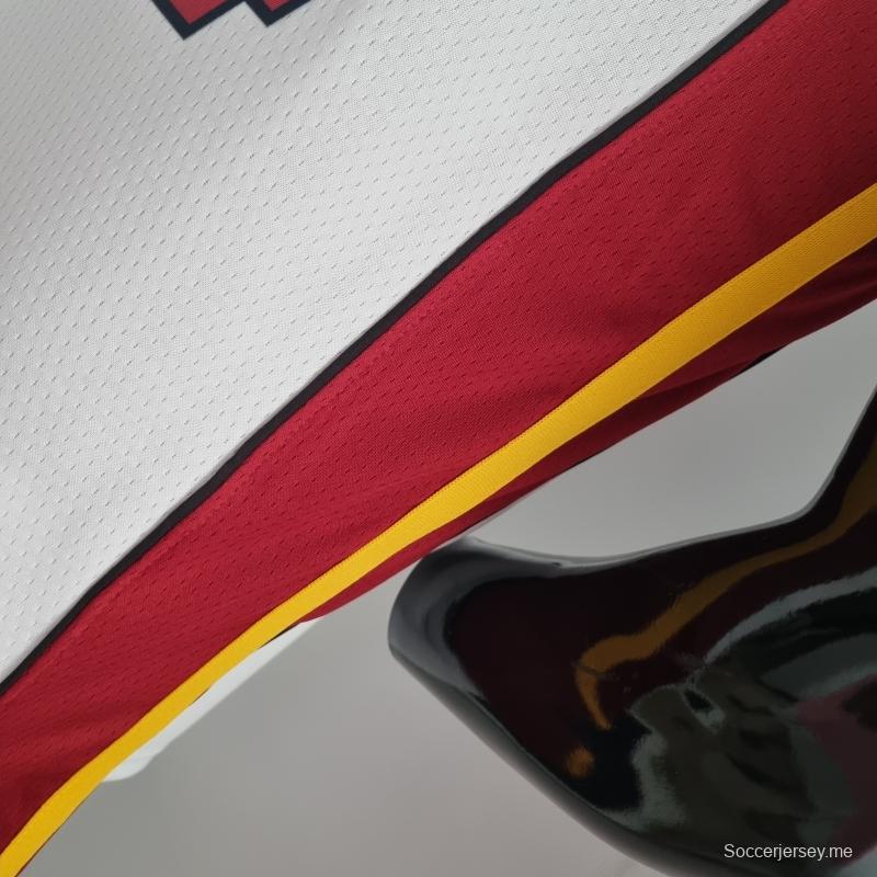 الذكرى 75 لميامي هيت ميامي هيت HERRO#14 قميص دوري كرة السلة الأمريكي للمحترفين الأبيض
