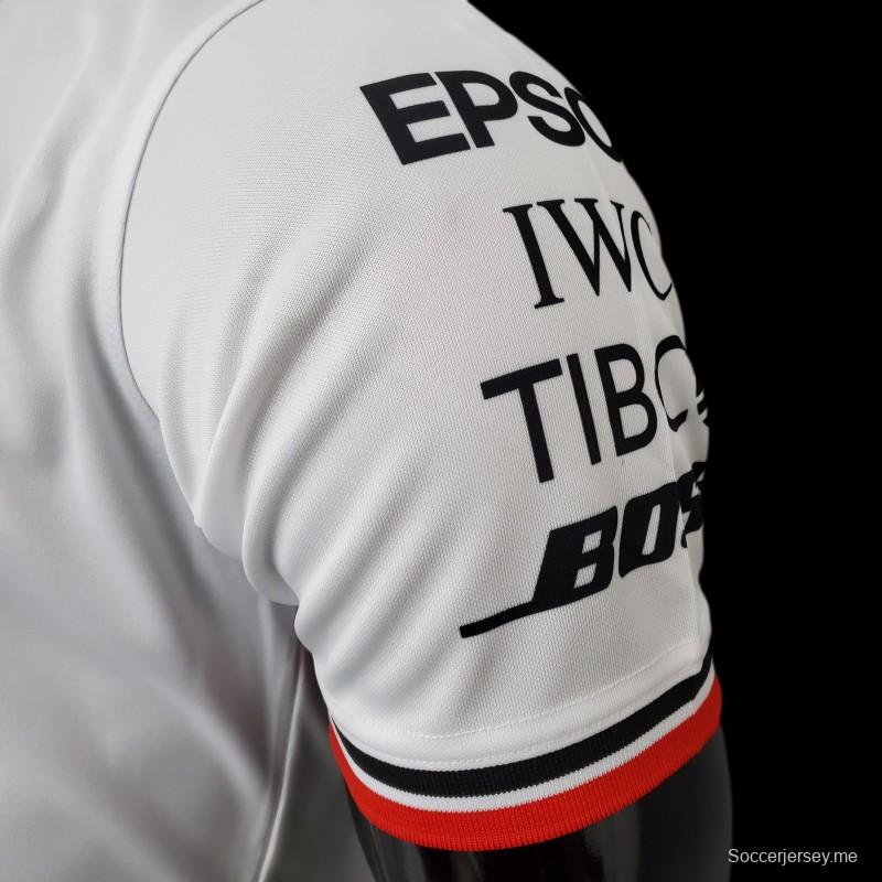 بدلة سباق فورمولا 1 فورمولا 1؛ مرسيدس بيضاء
