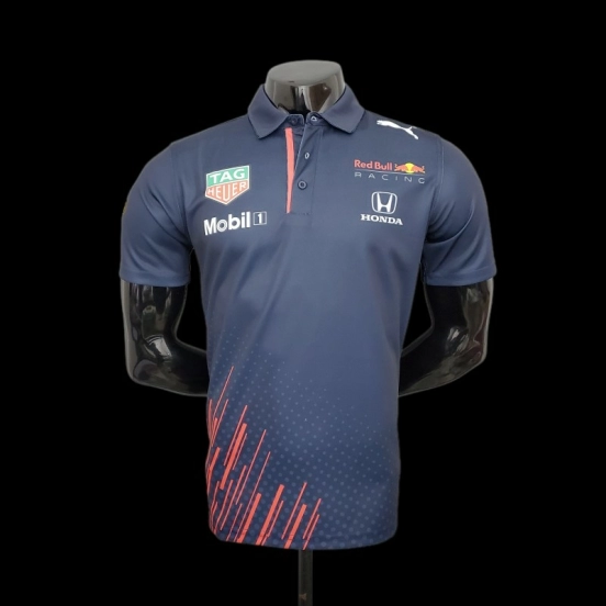 بدلة سباق الفورمولا 1 للفورمولا 1؛ بدلة سباق هوندا ريد بول بول بولو سافير
