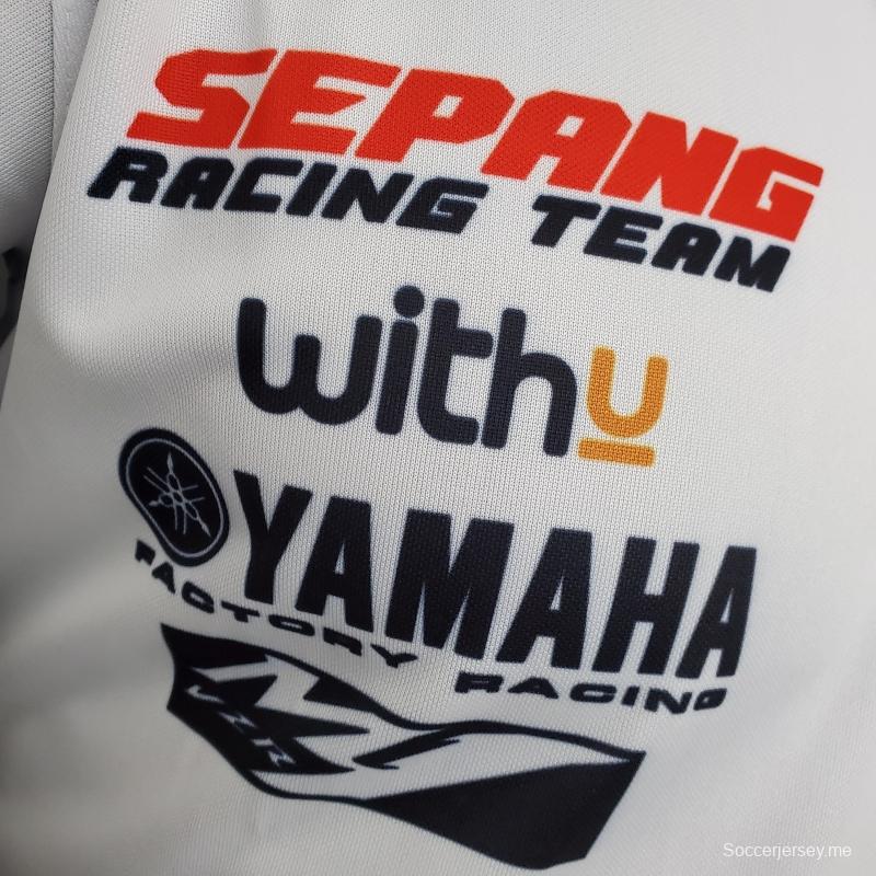 بدلة سباق الفورمولا ون 2021 ياماها ياماها أبيض
