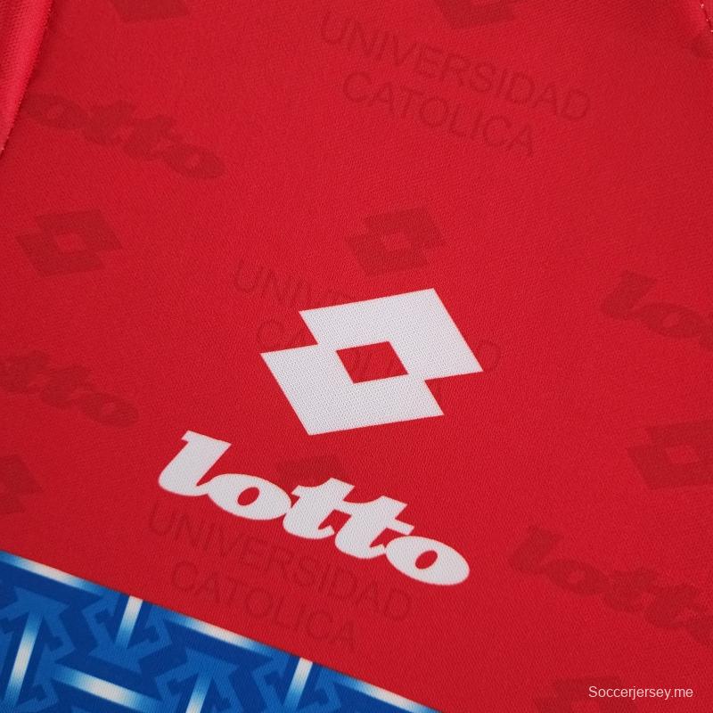 قميص كرة قدم بأكمام طويلة ريترو 1996 ديبورتيفو يونيفرسيونيفيرسياد كاتوليكا الثالث
