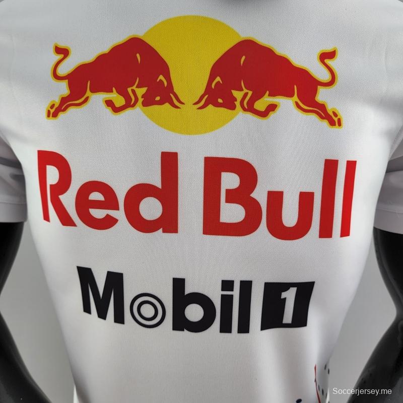 2022 قميص ريدبول 2022 F1 ريدبول أبيض رقم 0011
