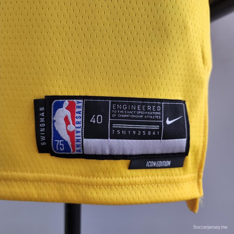 الذكرى 75 لقميص إيرفينج رقم 2 لوس أنجلوس ليكرز لوس أنجلوس ليكرز الأصفر للدوري الأمريكي للمحترفين
