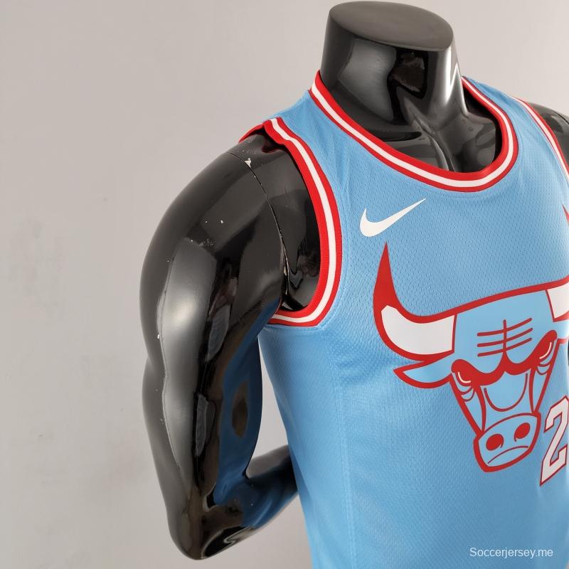 قميص شيكاغو بولز شيكاغو بولز JORDAN#23 الأزرق الخاص بدوري كرة السلة الأمريكي للمحترفين
