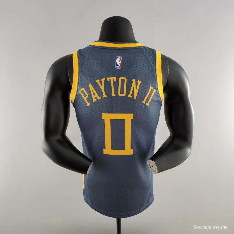 2018 PAYTON II # 0 قميص غولدن ستيت ووريورز غولدن ستيت ووريورز الرمادي في الدوري الاميركي للمحترفين
