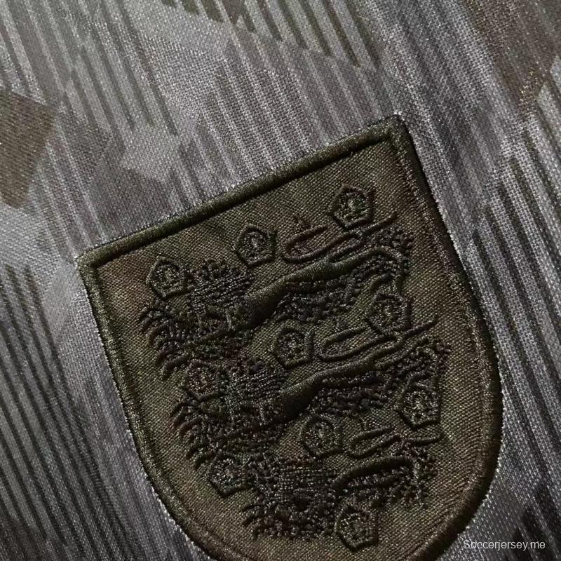 قميص كرة قدم أسود عتيق موديل 1990 إنجلترا 1990 ذهاباً وإياباً
