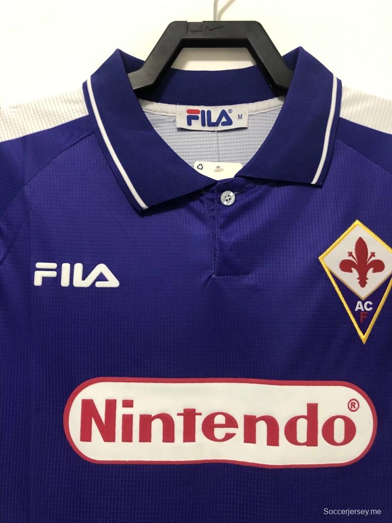 قميص فيورنتينا 98/99 ريترو 98/99 قميص فيورنتينا الأساسي
