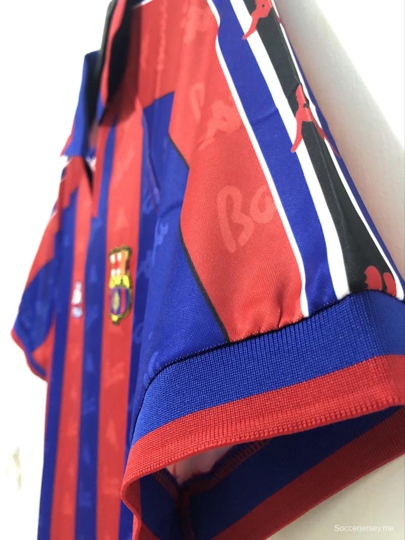 قميص قديم 96/97 ريترو برشلونة لكرة القدم الأساسي
