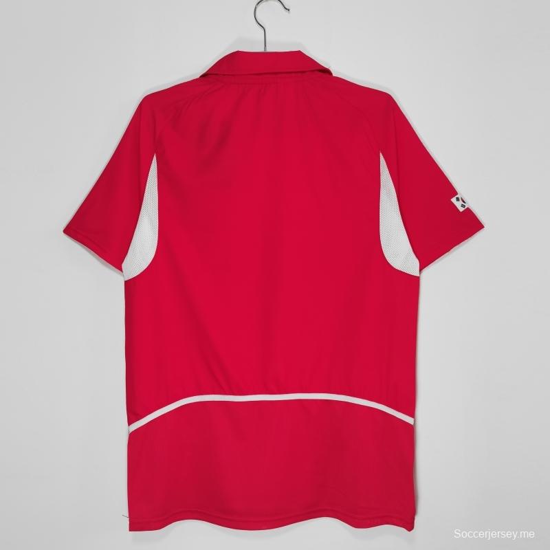 قميص منتخب كوريا 2002 ريترو 2002 لكرة القدم الأساسي
