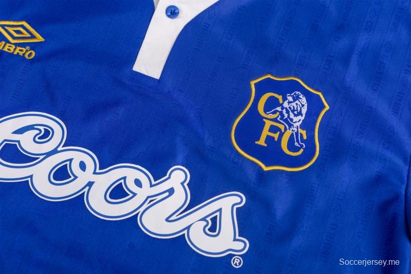 قميص تشيلسي 95/97 ريترو 95/97 لكرة القدم الأساسي
