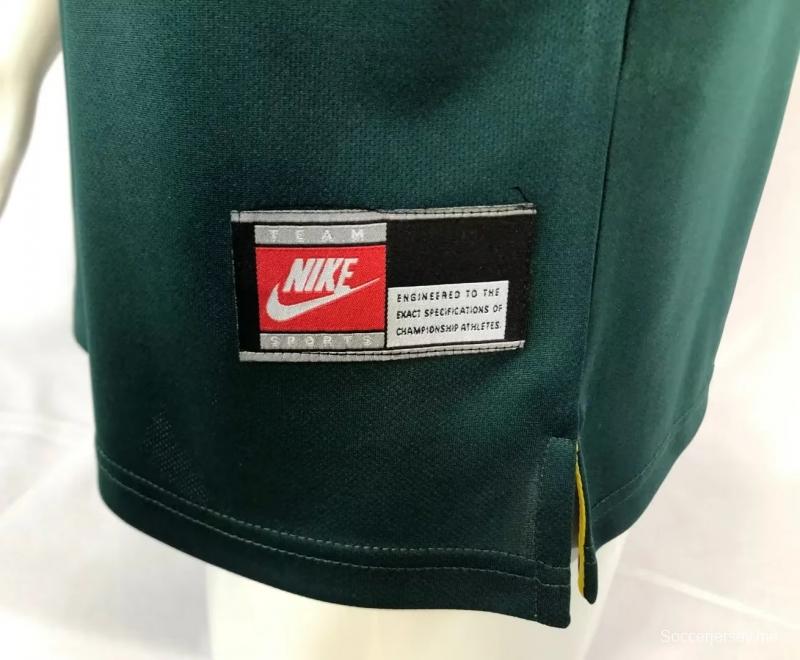 قميص حارس مرمى البرازيل الأخضر ريترو 1998 الأخضر
