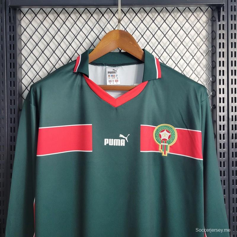 قميص بأكمام طويلة ريترو 1998، قميص منتخب المغرب لكرة القدم المحلي
