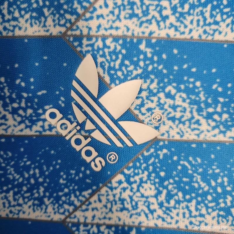 قميص أزرق عتيق مخصص لهولندا عام 1988
