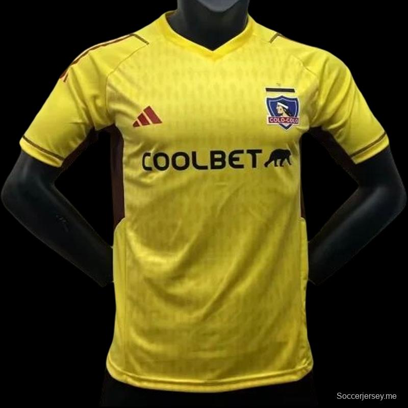 نسخة اللاعب COLO COLO قميص أصفر لحارس المرمى COLO
