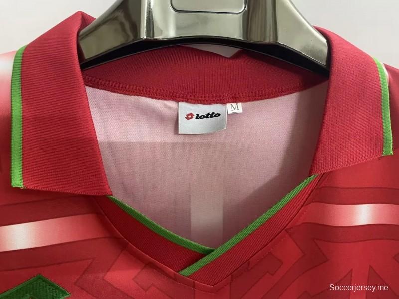 قميص المغرب 1994 ريترو 1994، قميص أحمر اللون أحمر اللون
