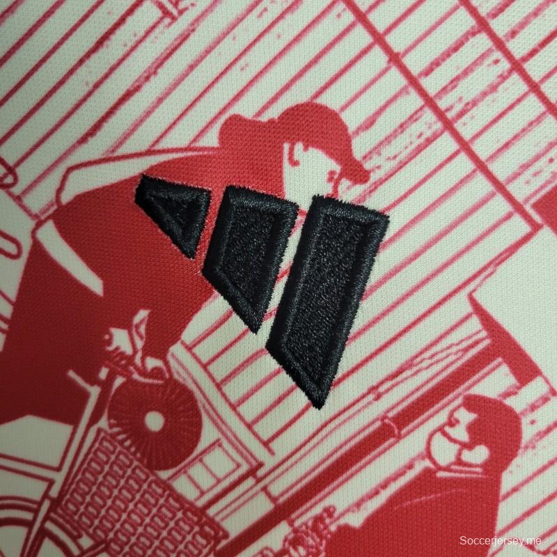 2023 اليابان 2023 قميص أبيض أحمر خاص بالقميص الأبيض والأحمر طبعة طوكيو الخاصة
