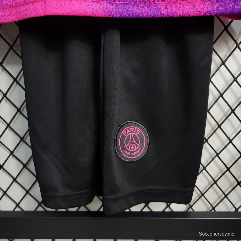 قميص ريترو 20-21 أطفال باريس سان جيرمان باريس فورتس وردي مقاس 16-28
