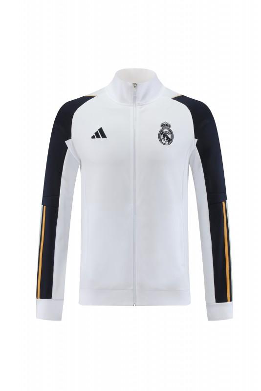 23/24 ريال مدريد أبيض/كحلي سحاب كامل + بنطلون + بنطلون
