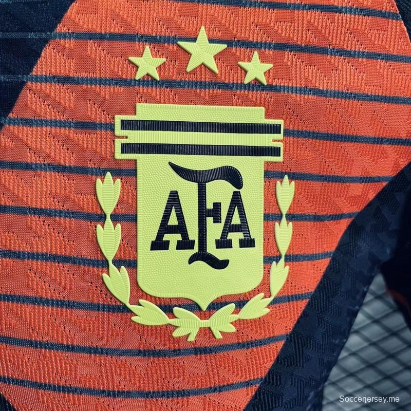 قميص حارس مرمى الأرجنتين 2024 إصدار اللاعب 2024 أسود اللون أسود لحراس المرمى
