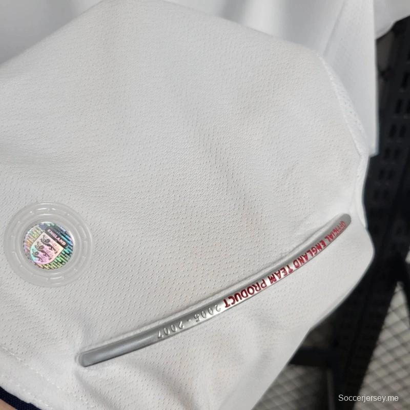 قميص ريترو إنجلترا 2006 بأكمام طويلة الأكمام ريترو إنجلترا 2006
