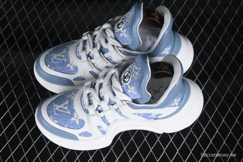 Louis Vuitton Archlight Sneakers with Wave-shaped Sole and Oversized Tongue - MBJ0