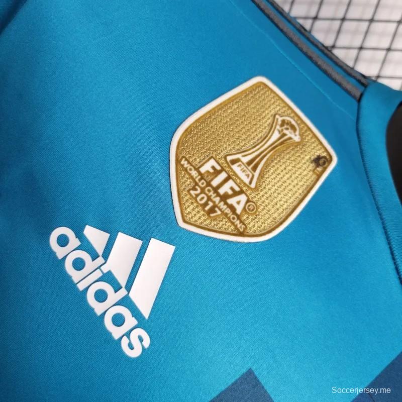 قميص ريترو 17/18 ريال مدريد الثالث بأكمام طويلة الأكمام ريترو 17/18 ريال مدريد
