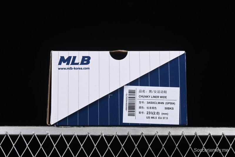 New York Yankees MLB Chunky Liner Wide Platform Sneakers with 6cm Height Increase - 3ASXCLW4N50BKS