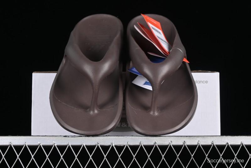 New Balance NB x TAW&TOE Co-branded Brown Ultra-Soft Cloud Cushion Beach Sandals Flip Flops - SD5601GMU