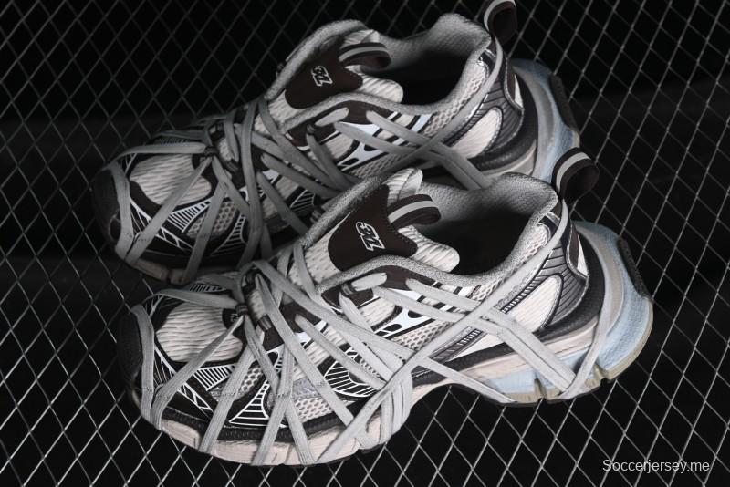 Balenciaga Phantom Sneaker 10th Generation Lace-Up Running Shoes with Transparent Heel Strap - W3XLL2097