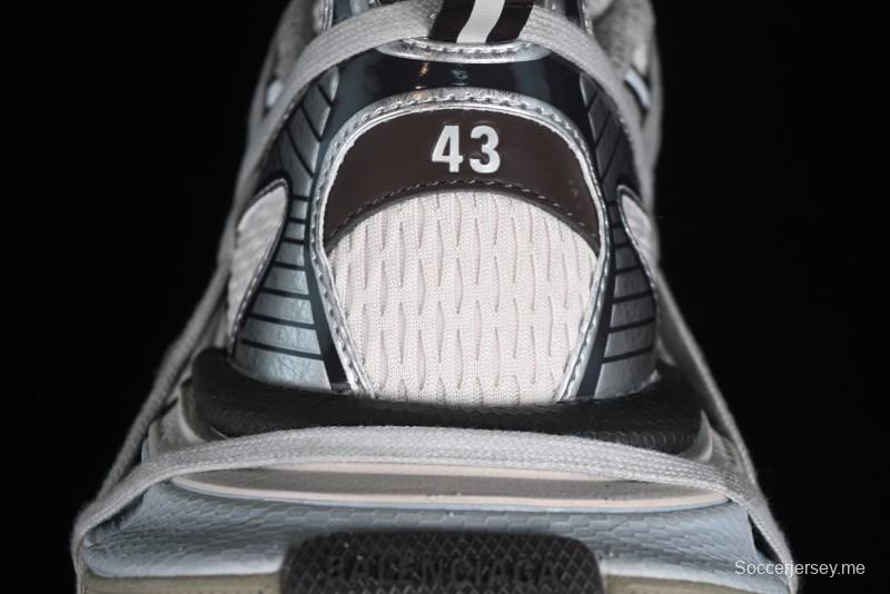 Balenciaga Phantom Sneaker 10th Generation Lace-Up Running Shoes with Transparent Heel Strap - W3XLL2097