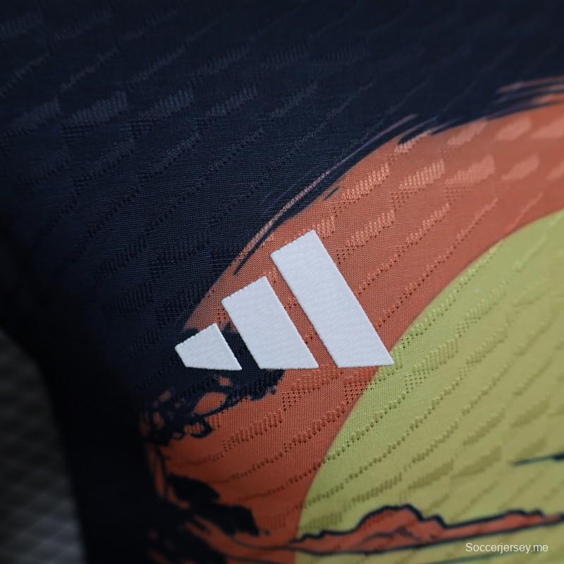 إصدار اللاعب 2024 قميص قميص صباح الرسم التقليدي الياباني 2024
